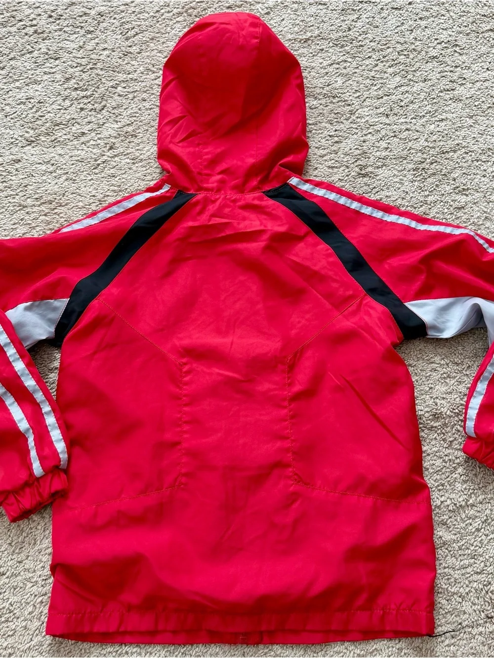 Athletic Works Boys Sz 8 Red Jacket. Windbreaker Light Full Zip Coat With Good